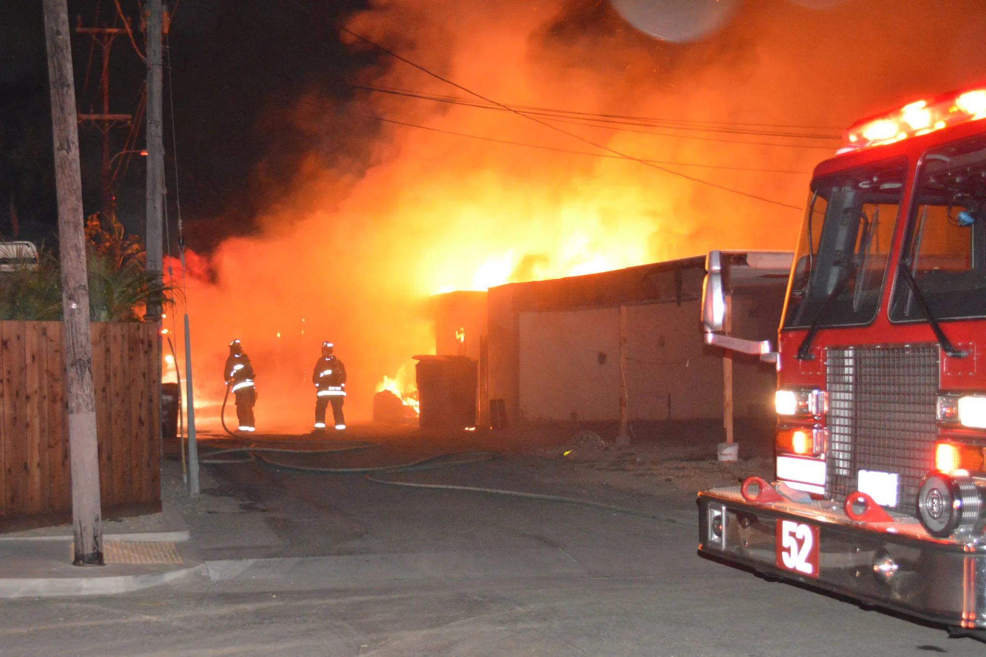 Lompoc Firefighters - Carport Fire